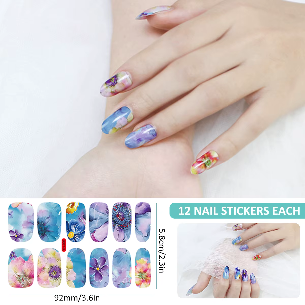 Autocollants de vernis à ongles auto-adhésifs