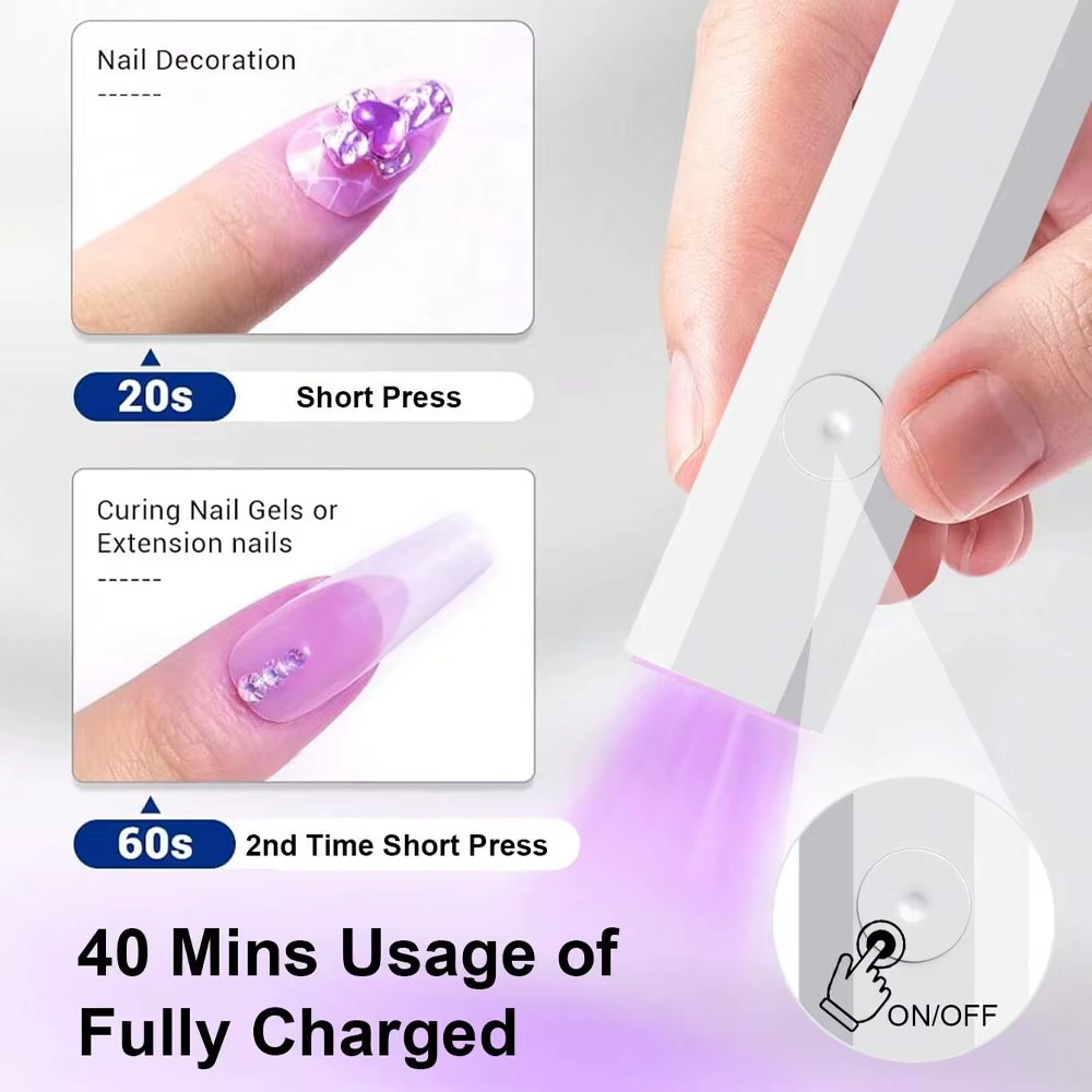 LINMANDA Minicure lumière UV portative pour ongles en Gel lampe