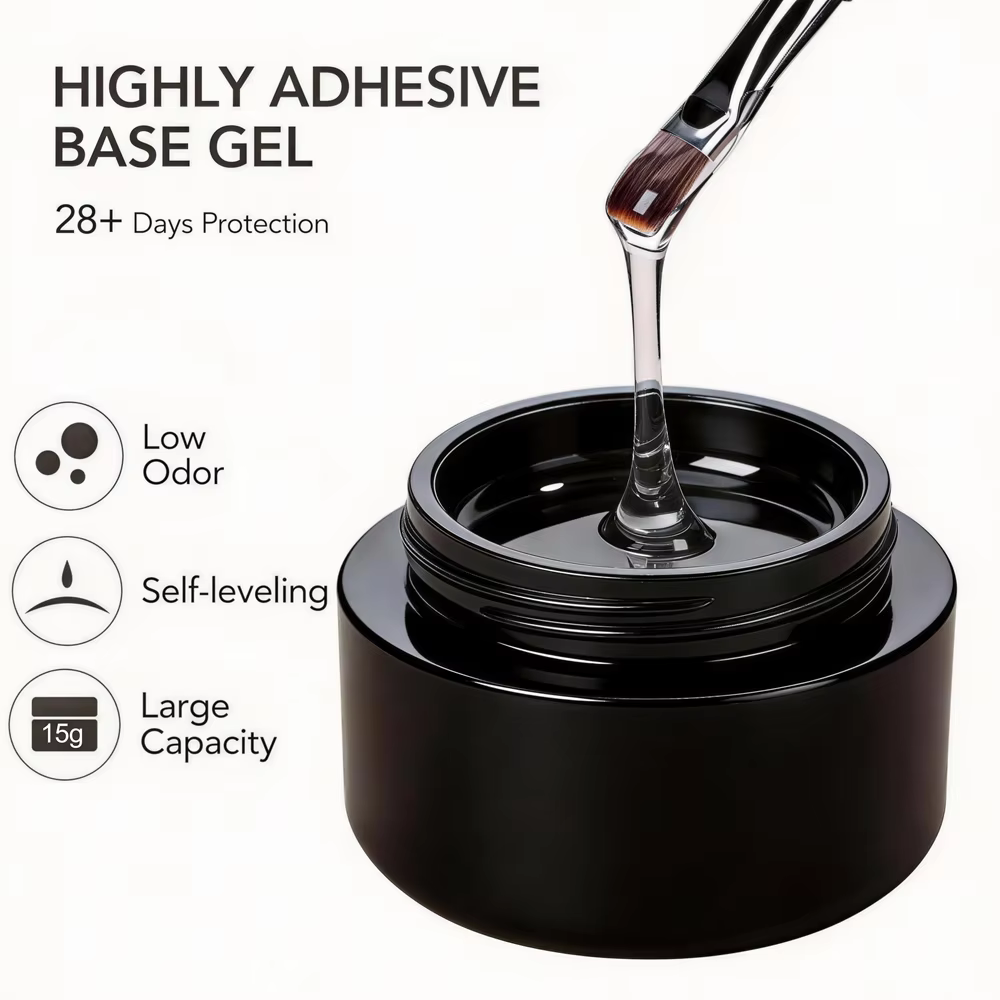 Gel Constructeur 15g pour Ongles – Gel d'Extension Longue Durée Soak-Off pour Débutants