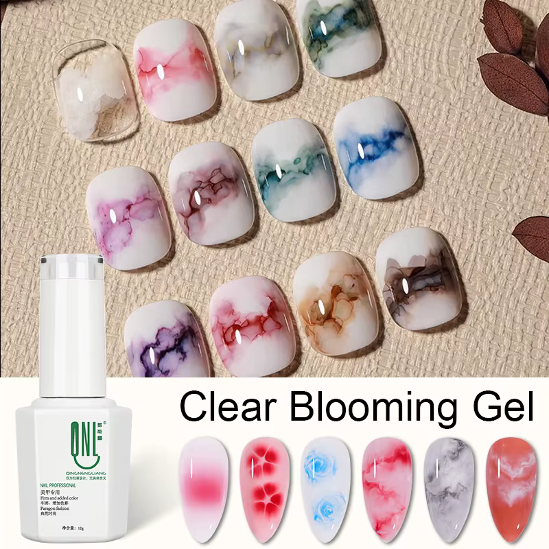 Verhéritage à ongles en gel transparent Blooming LED