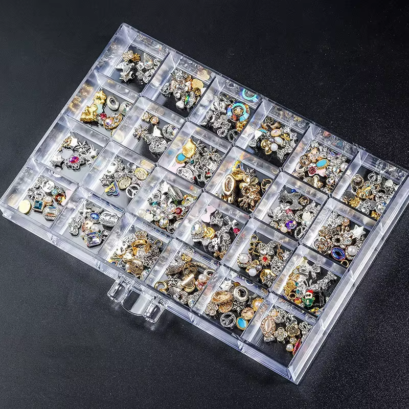Boîte de rangement pour accessoires de nail art