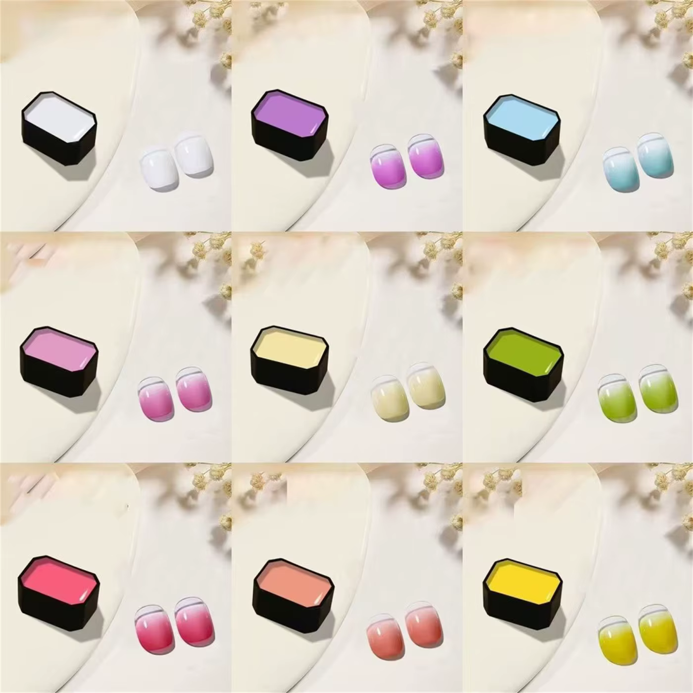 1pc Gel de peinture pour ongles couleur unie