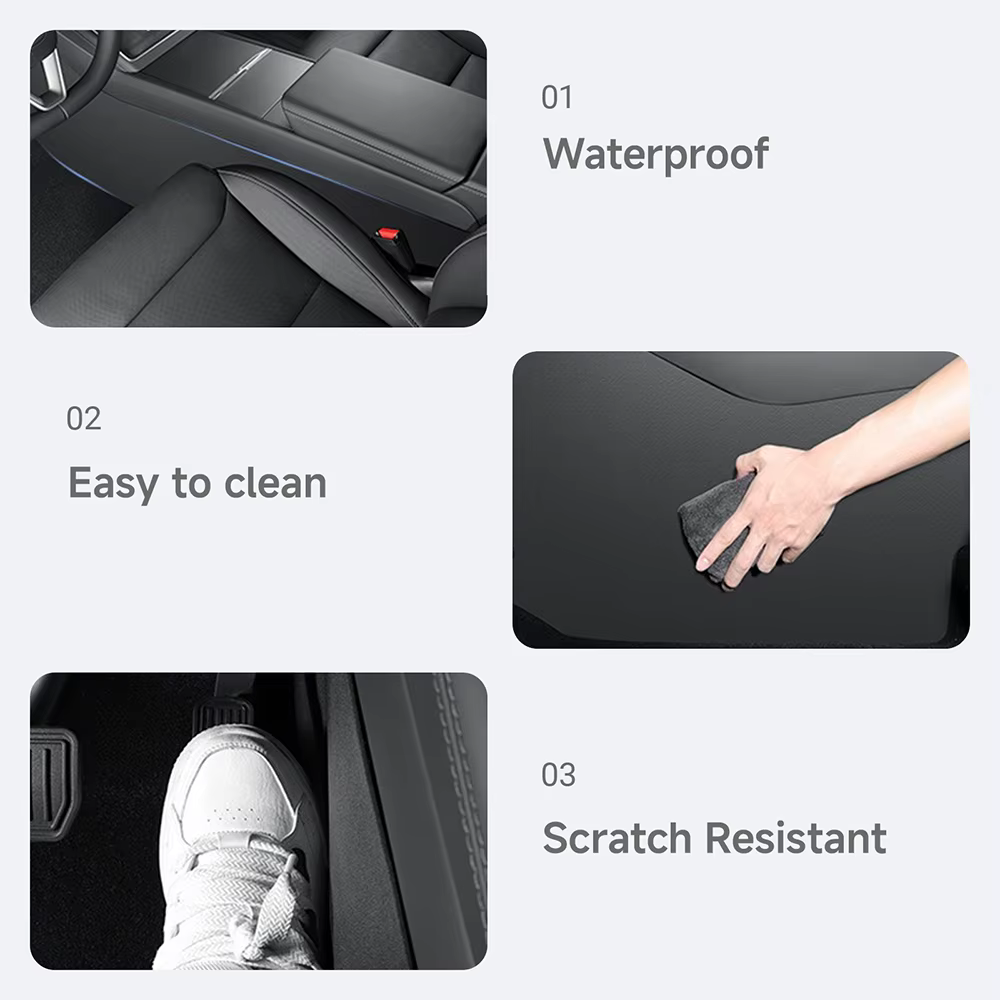 Accessoires pour Tesla Model YL 6 places, tapis anti-coup de pied latéral pour console centrale, tapis anti-salissure en TPE pour Model Y Juniper 2026