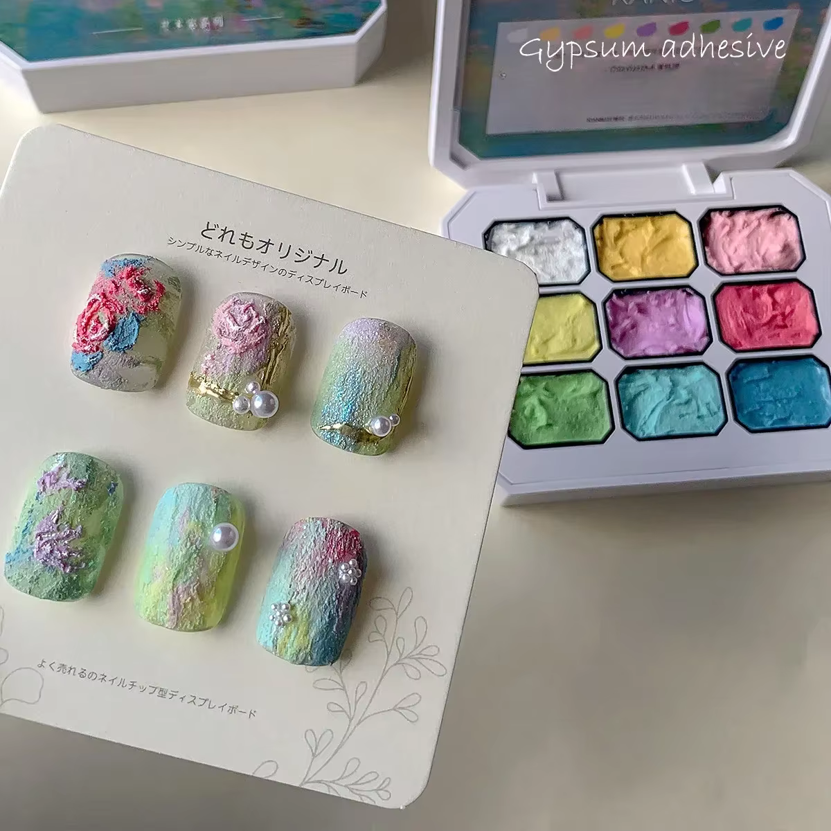 9 couleurs effet 3D sable gypse Gel dessin Super Texture peinture Gel tremper UV LED Semi Permanent pigmenté