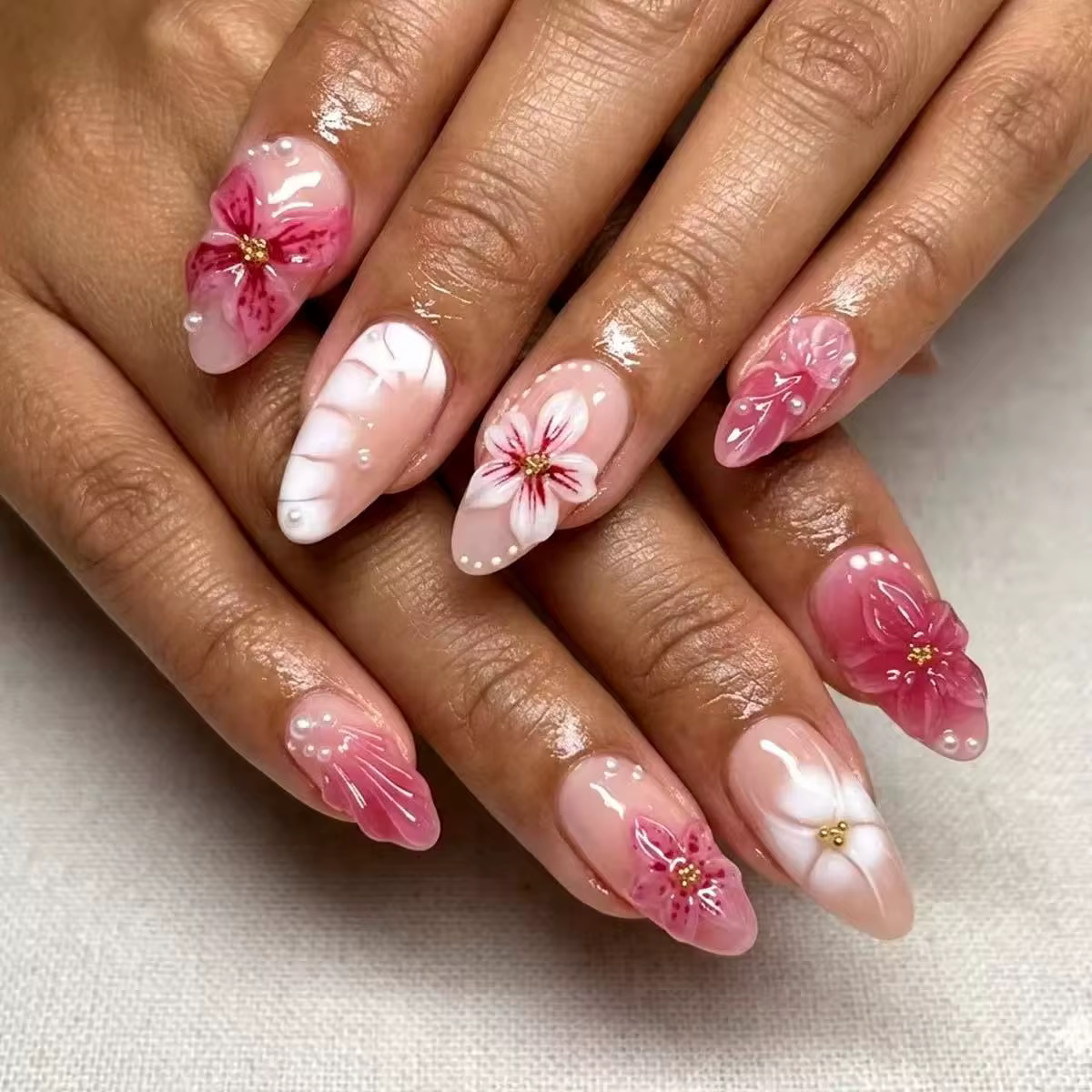 Faux ongles 3D faits main