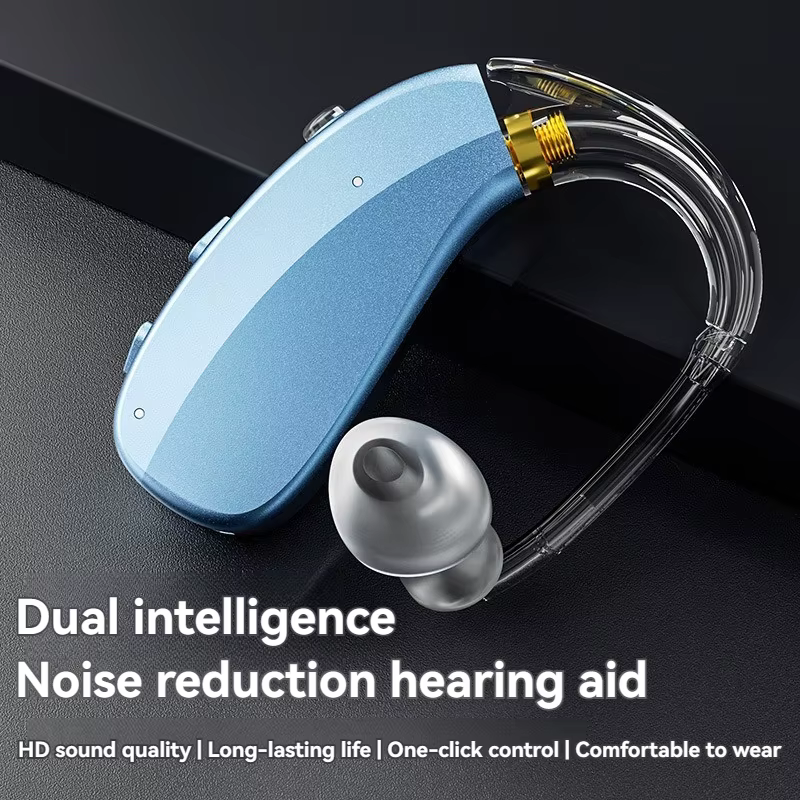 Aides auditives BTE pour sourds Aide auditive rechargeable pour personnes âgées L'appareil d'écoute Amplificateur de son sans fil Aide auditive à cathéter