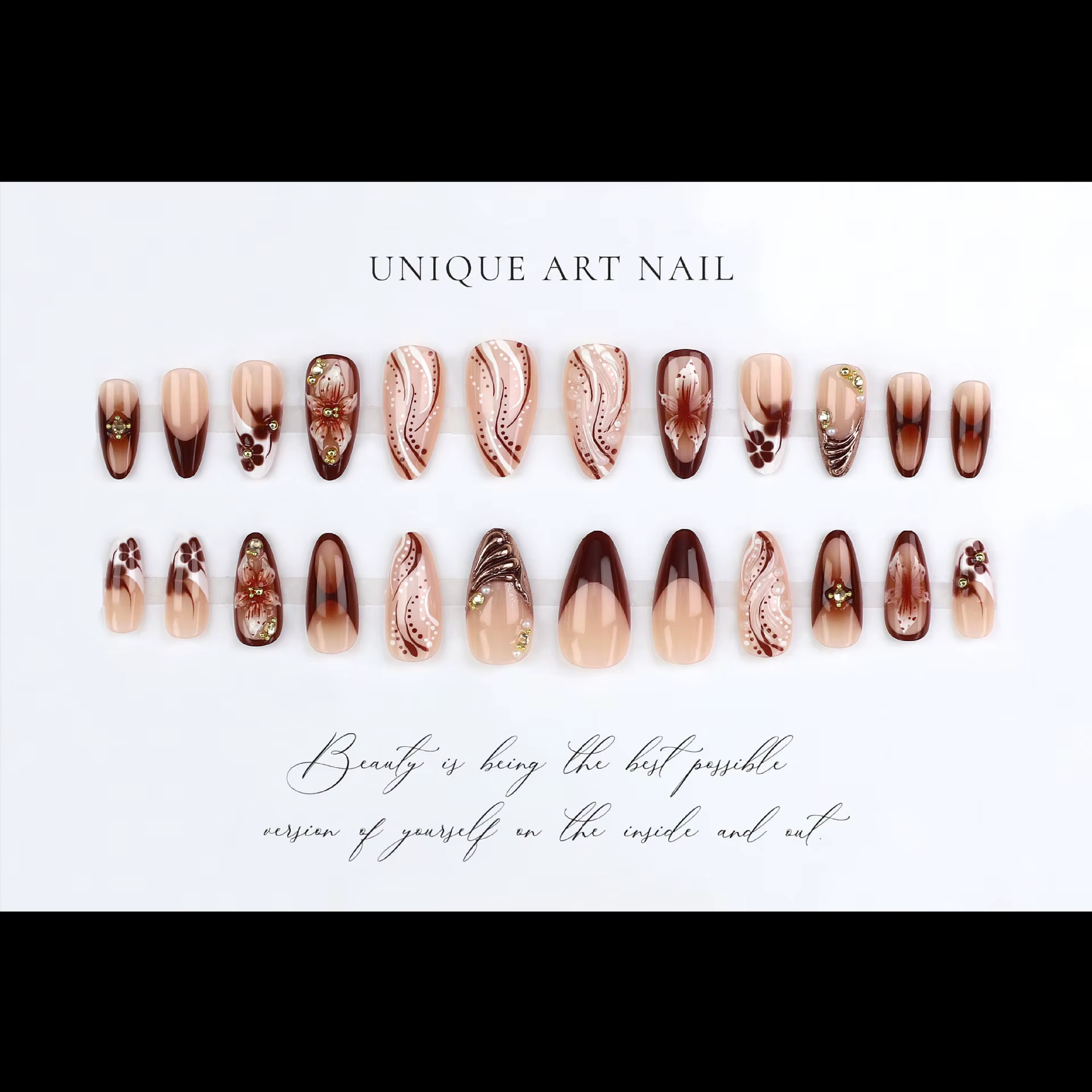 Faux ongles moyens pour femmes