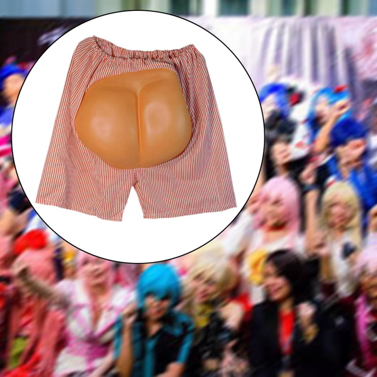 Pantalons humoristiques pour hommes, faux short amusant pour célébrations et fêtes