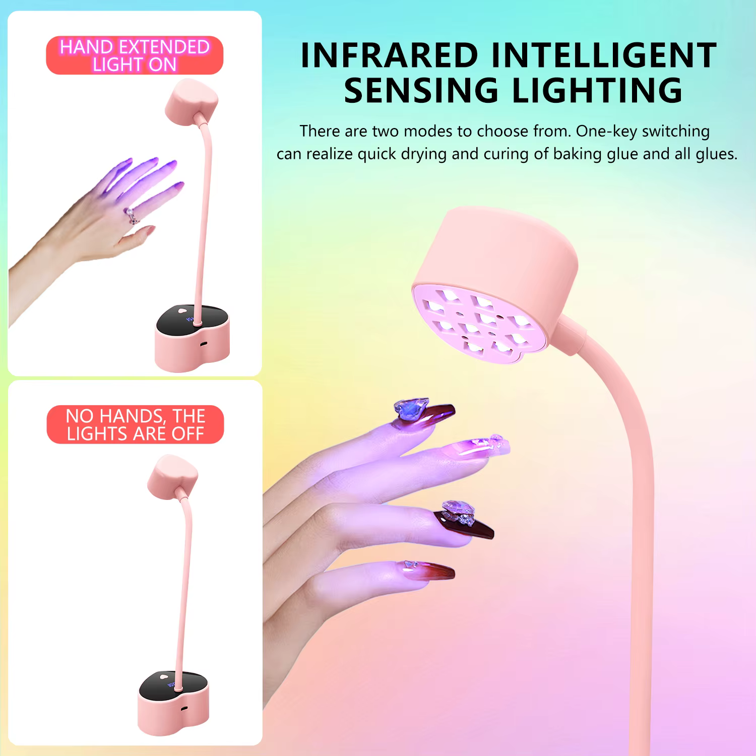 Lampe à ongles à induction intelligente