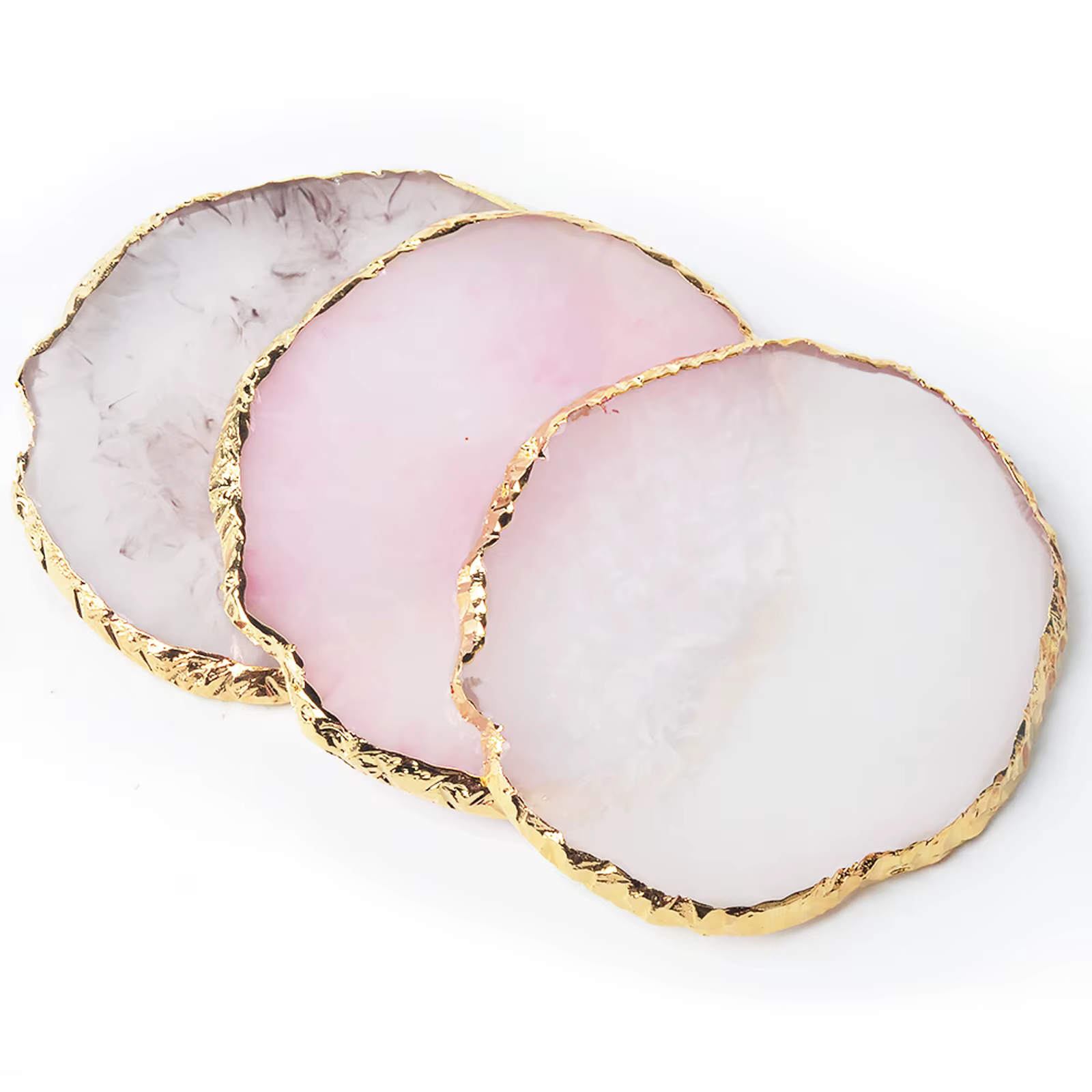 Palette à ongles ronde en résine Onyx
