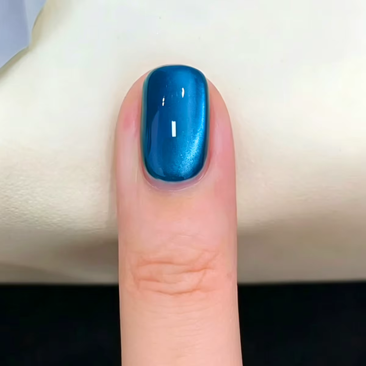 QAZIXU 10ml Vernis à ongles gel œil de chat bleu