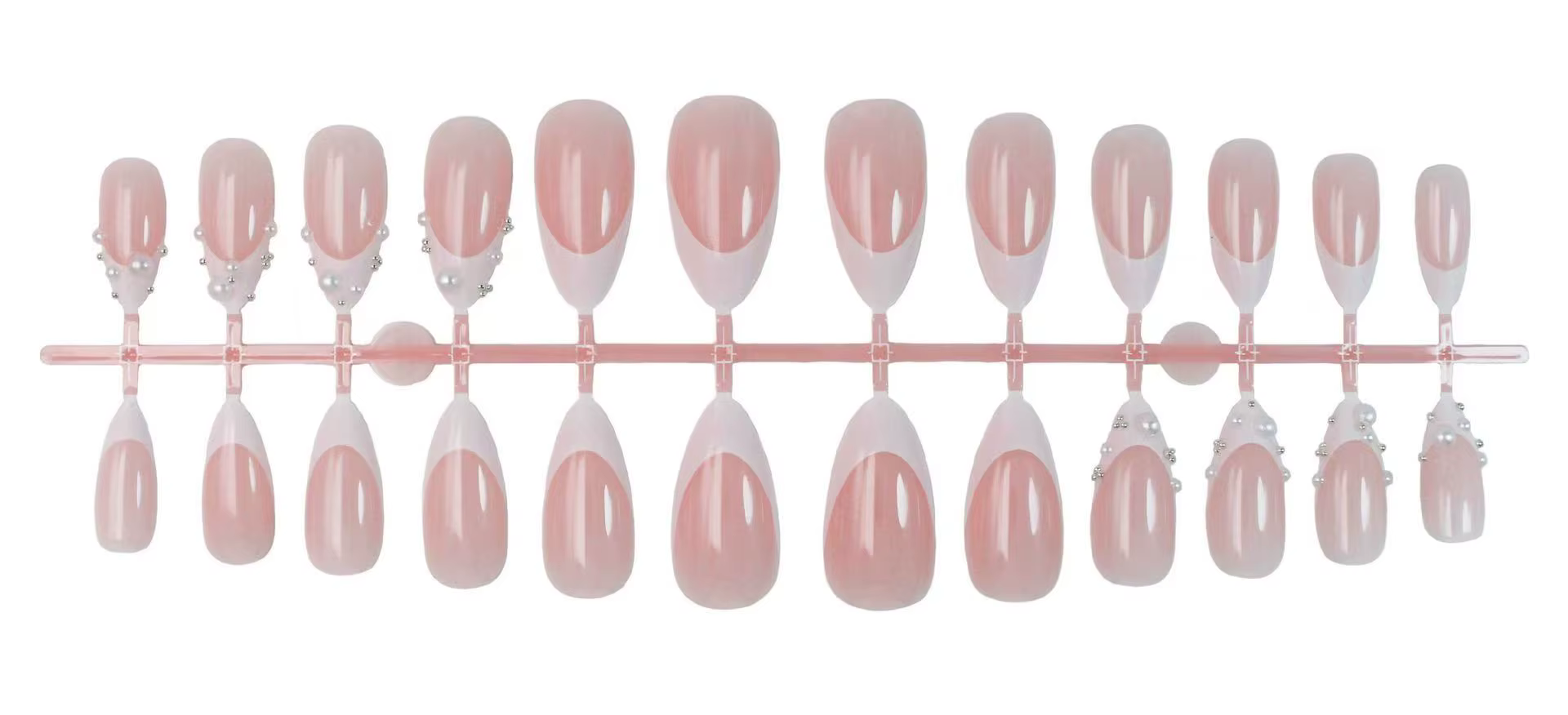 24 faux ongles longs et pointus