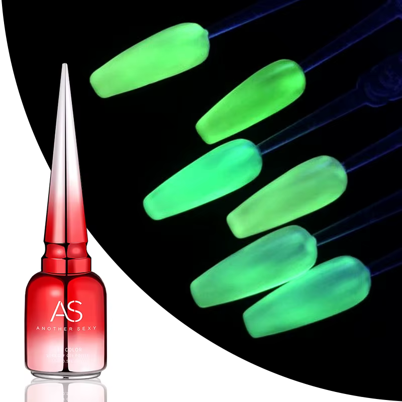 AS 15ml Vernis à ongles gel lumineux fluorescent qui brille dans le noir