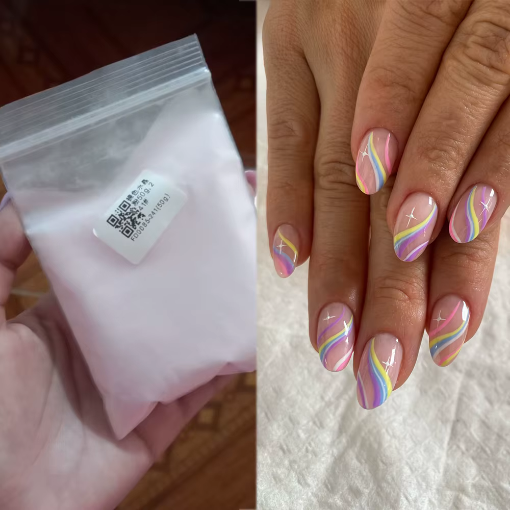 Poudre acrylique nue pour ongles