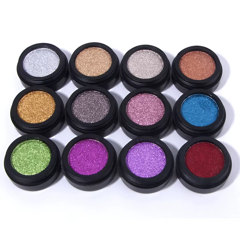 Poudre à ongles Chrome Or Vert – Pigment à effet miroir solide