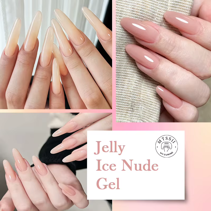 Vernis à ongles gel semi-transparent Jely Ice