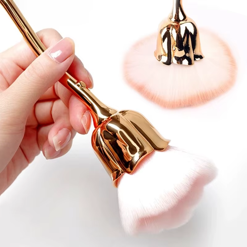 Brosse à ongles à fleurs pour manucure