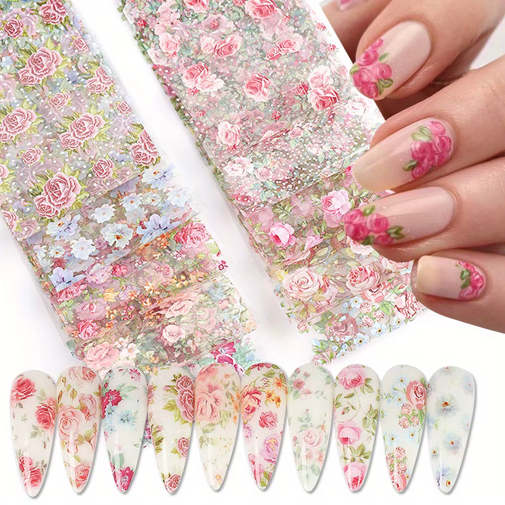 Ensemble d'autocollants de transfert pour Nail Art