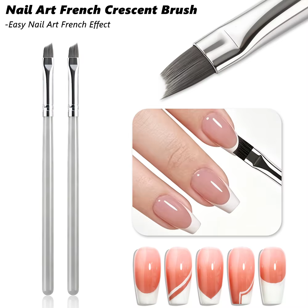 Pinceaux pour nail art français, pour créer divers motifs de manucure française linéaire, pour les débutants et les salons de manucure professionnels