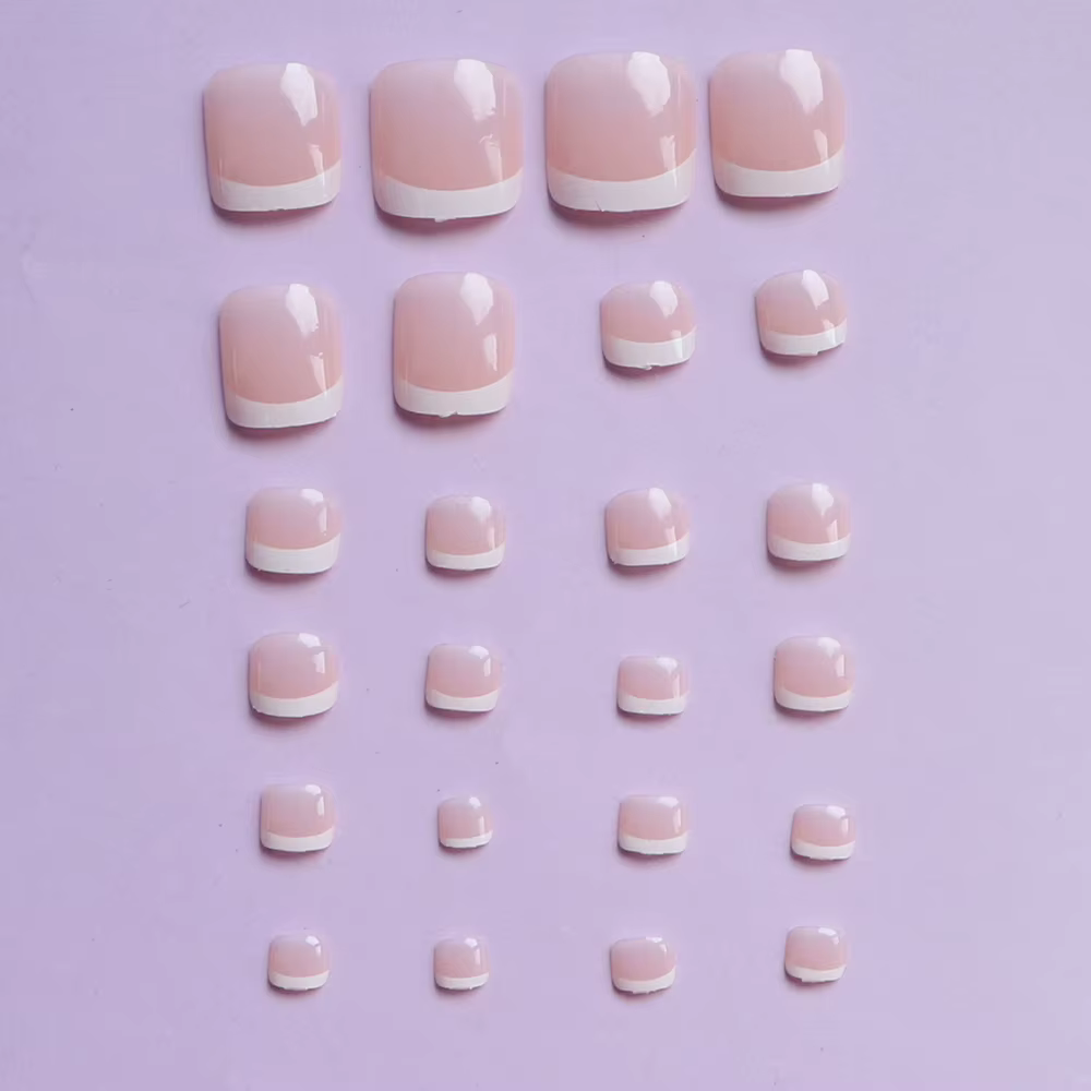 Faux orteils français pour femmes et filles