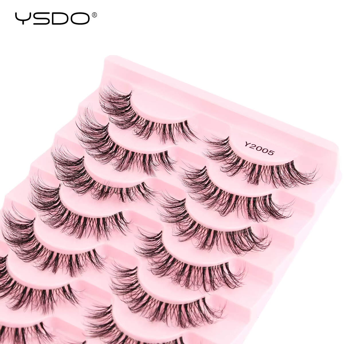 Demi-cils naturels 3D, faux cils complets