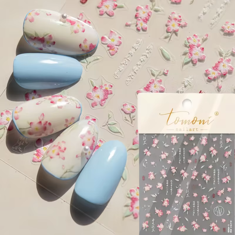 Tomoni-Autocollants japonais Nail Art