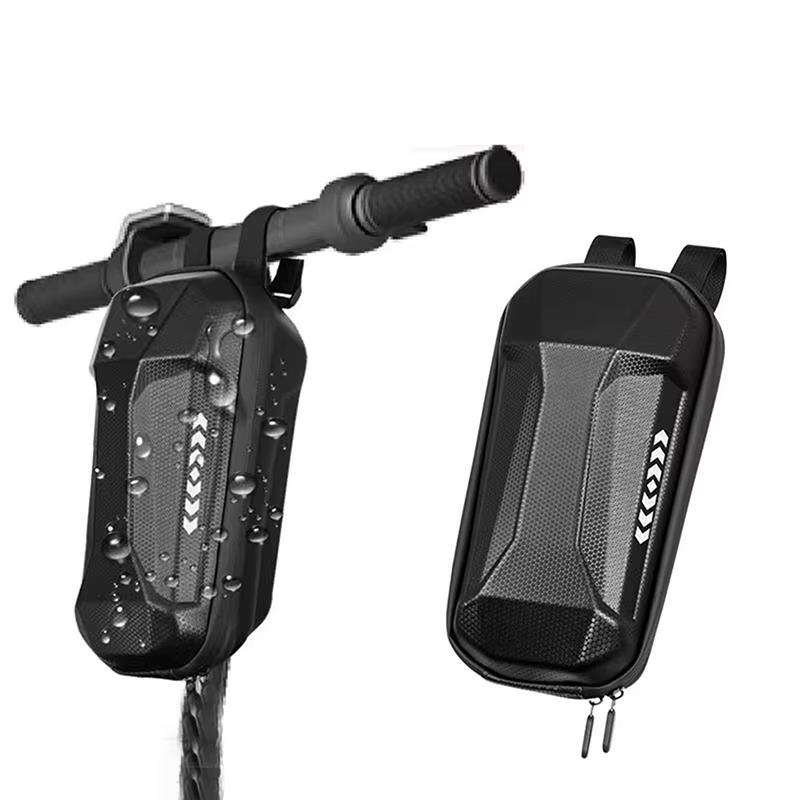 Sac d'accessoires pour trottinette électrique, coque rigide étanche, pour homme adulte, rangement avant pour trottinette électrique, pour les courses, tendance