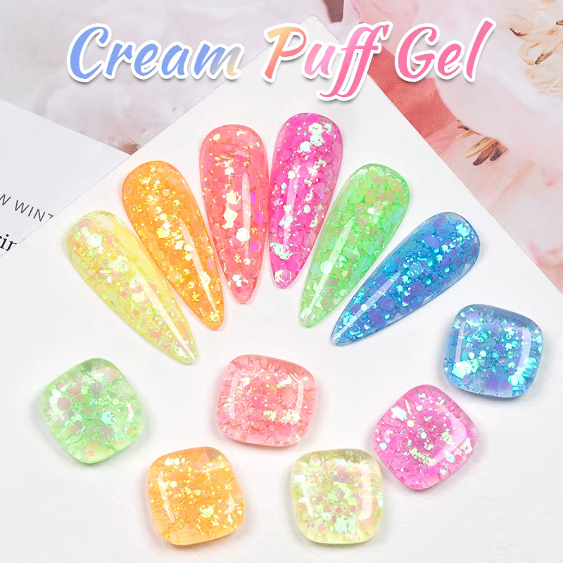 Vernis à ongles Gel à paillettes néon