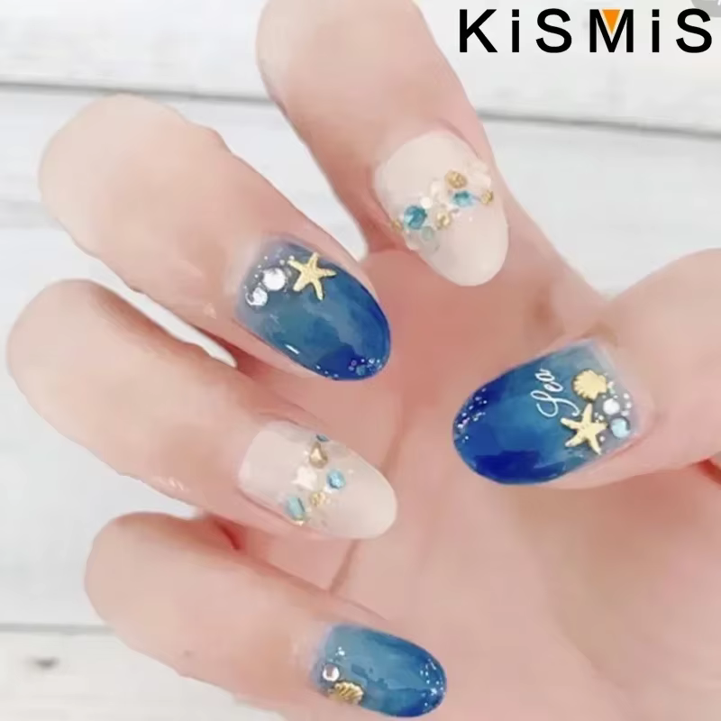 Mode Nail Art océan thème 3D décorations en métal étoile de mer coquille tortue bricolage UV ongles outils pour belles