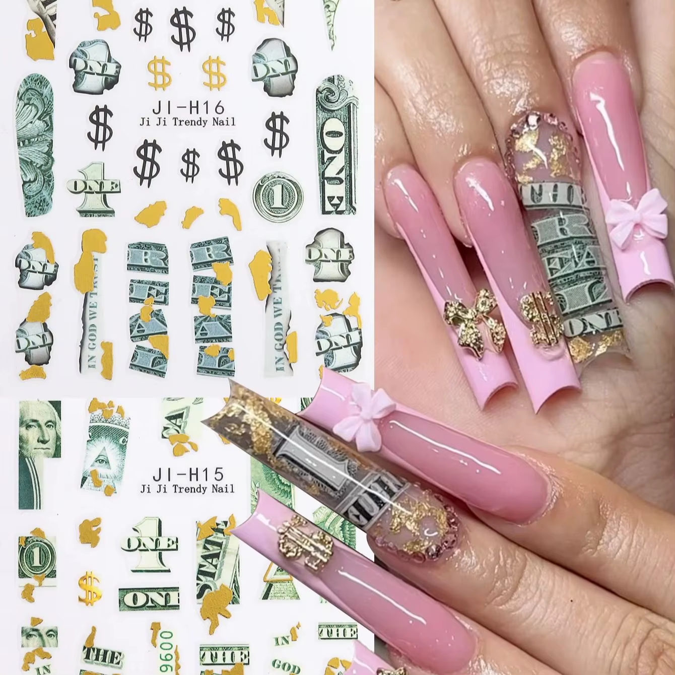 Autocollants 3D pour ongles