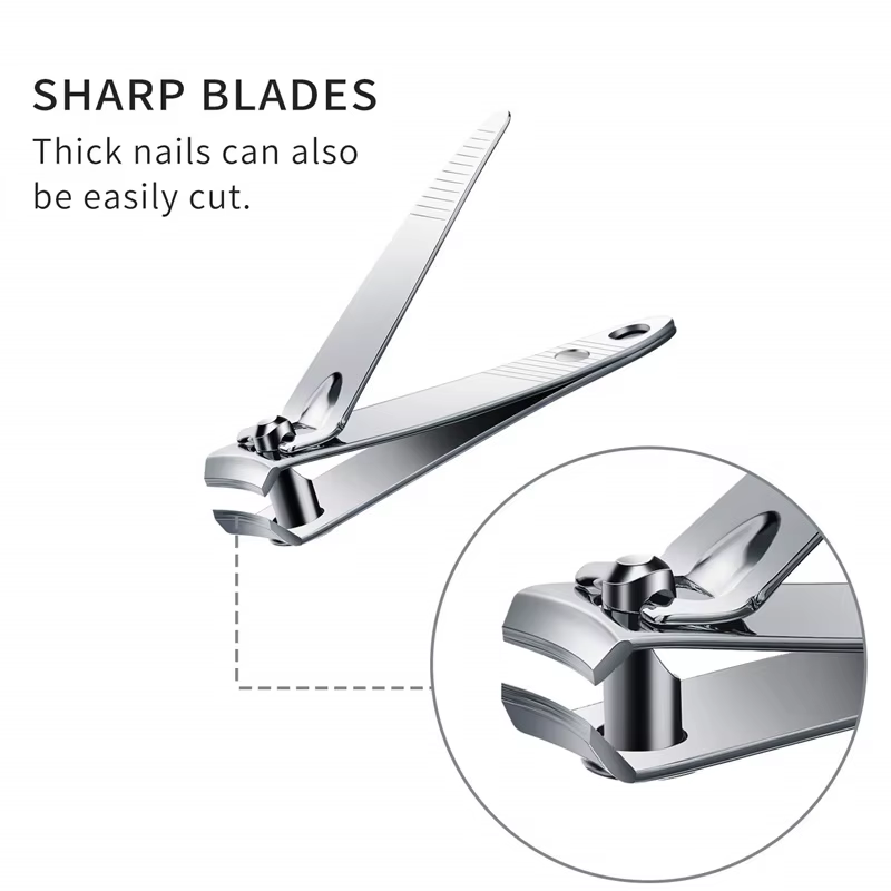 Coupe-ongles, coupe-ongles et orteils en acier inoxydable