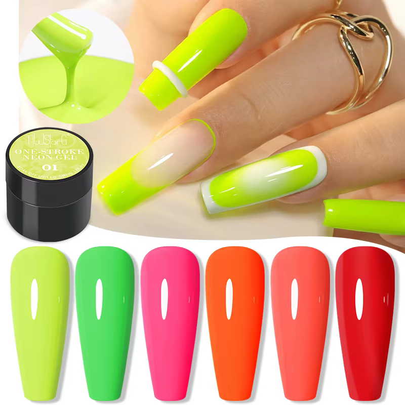 AWStorG Vernis à ongles gel fluorescent 5ml – Bleu vif