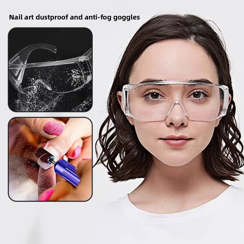 Lunettes de Protection contre la poussière et le brouillard des ongles