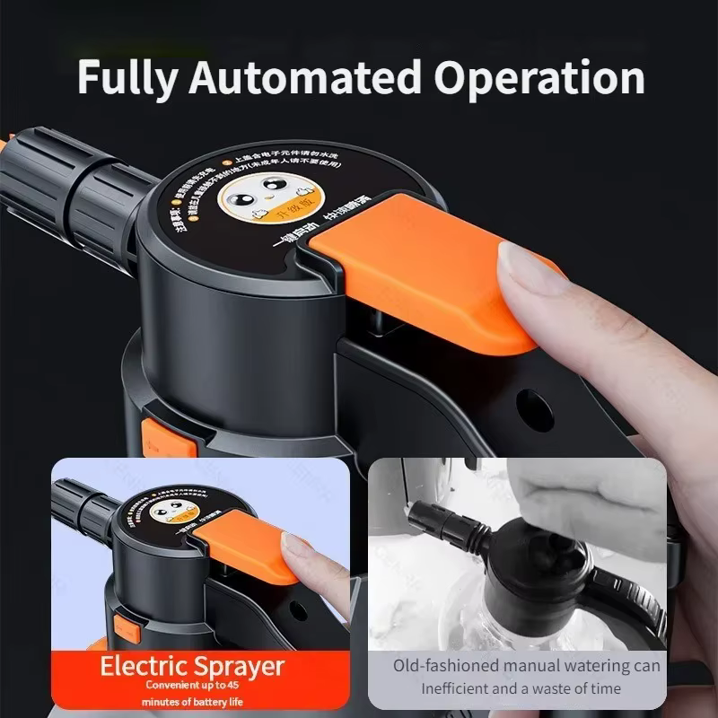 Pulvérisateur de mousse électrique portatif 2L, pompe à main, canon à mousse de neige, pulvérisateur motorisé pour lavage de voiture, nettoyage de la maison