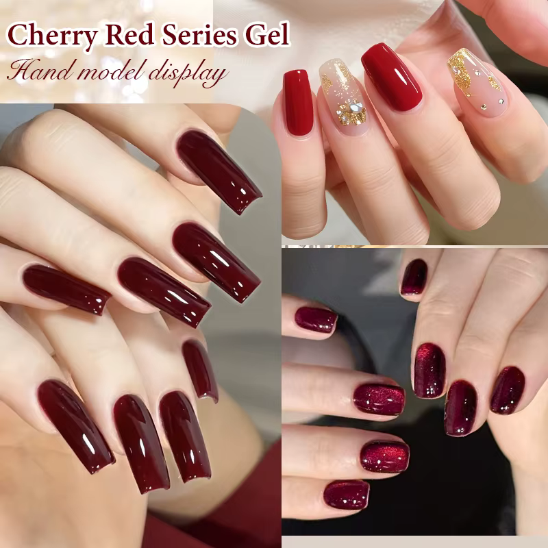 Vernis à ongles Gel série rouge de noël