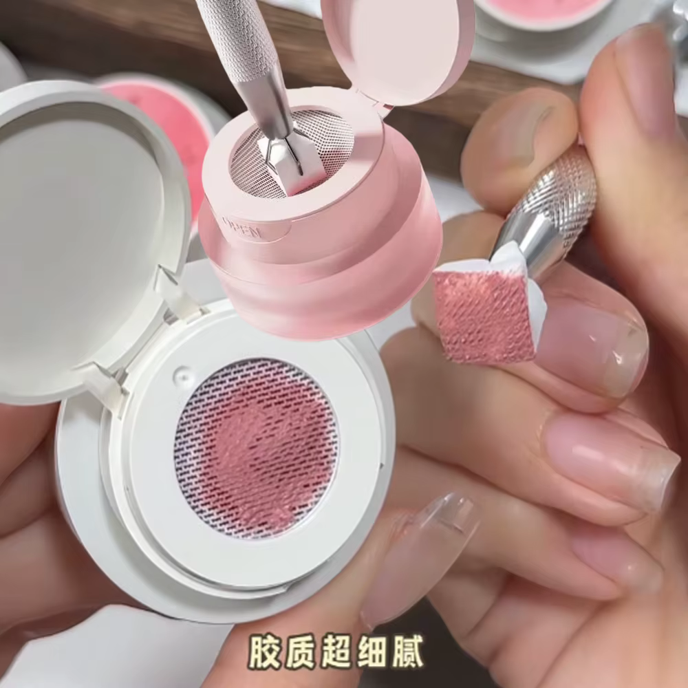 5ml rose Nail Art coussin d'air tapotement colle dégradé tache fard à joues UV LED tremper