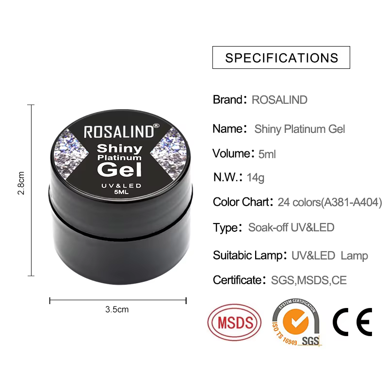ROSALIND Gel vernis à ongles paillettes peinture