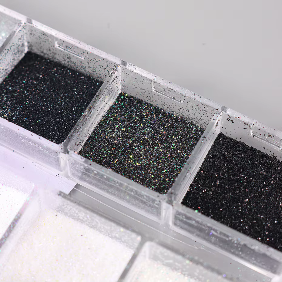 Poudre à paillettes pour ongles