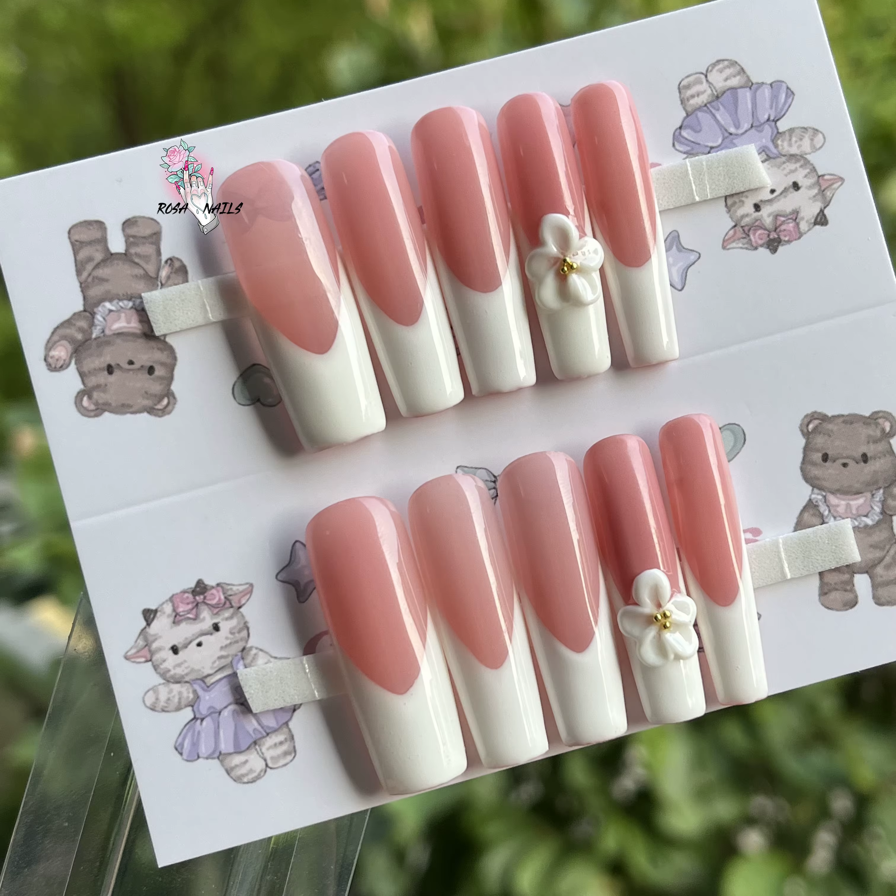 Nail Art-Embouts français extra longs