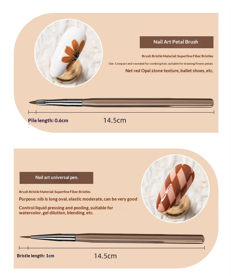 Ensemble de pinceaux pour nail art de style japonais