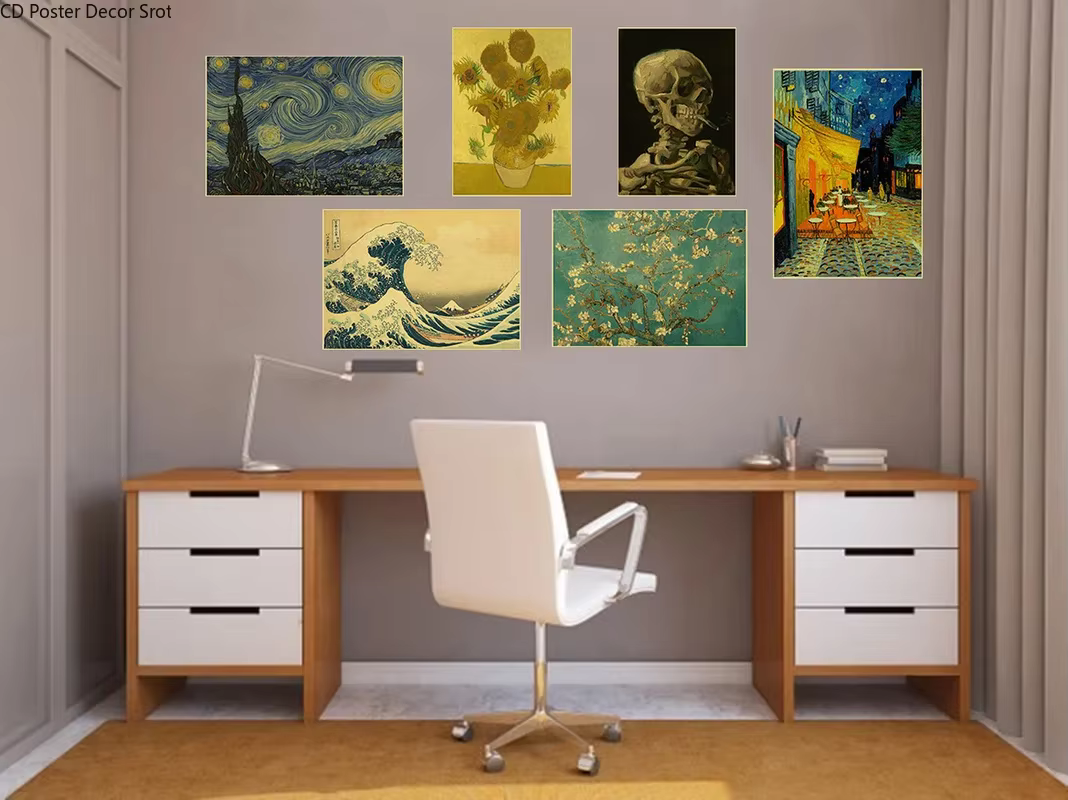 Affiche de Peinture à l'Huile Vintage en Papier Kraft, Grand Peintre, Vincent Van Gogh, Bricolage, pour Maison, Chambre, Bar, 73 Art, Décoration Murale, Cadeau