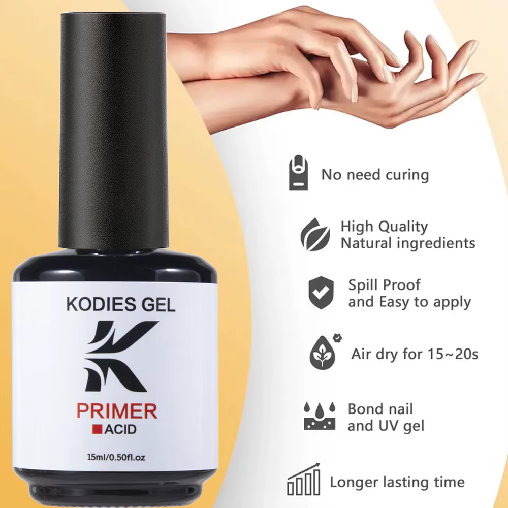 KODIES GEL ongles apprêt Base Gel préparation déshydrateur séchage rapide forte adhérence couche