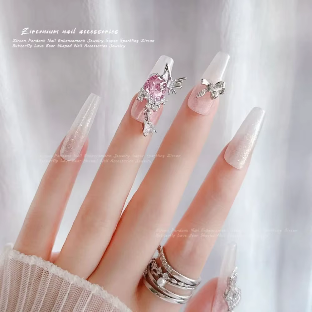 Breloques de luxe légères pour ongles
