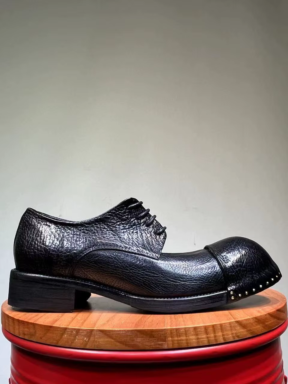 Chaussures provoqué en cuir véritable pour hommes, Full Mars, optique décroissante à la main, derbies astronomiques pour les affaires et les banquets