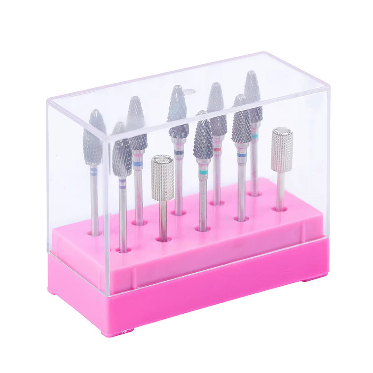 Boîte de rangement pour embouts de perceuse à ongles 7/10/100 trous