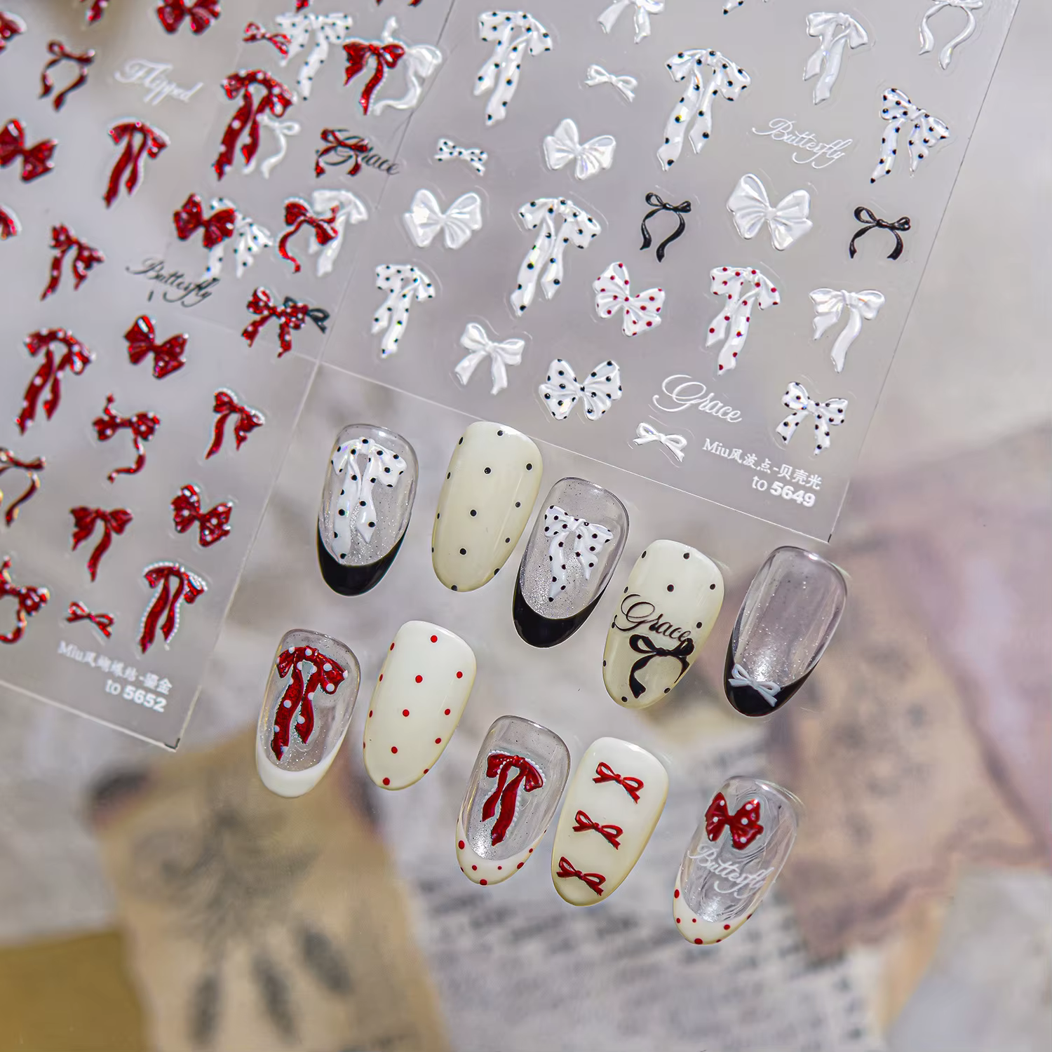 Autocollants pour ongles Grace