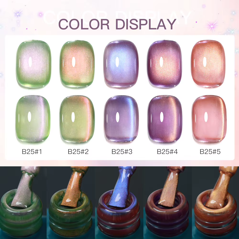 AS 15ml myrtille oeil de chat Gel magnétique Vernis à ongles