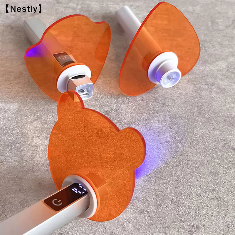 Appareils pour salon de beauté des ongles, déflecteur anti-lumière acrylique pour lampe UV à ongles de forme droite, lunettes de protection 〔Nest〕
