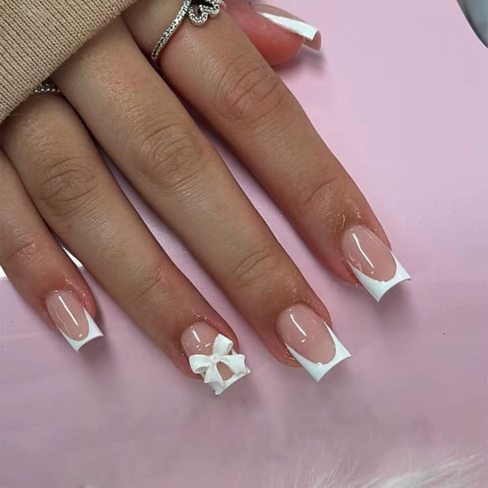 Faux ongles à couverture complète pour fille