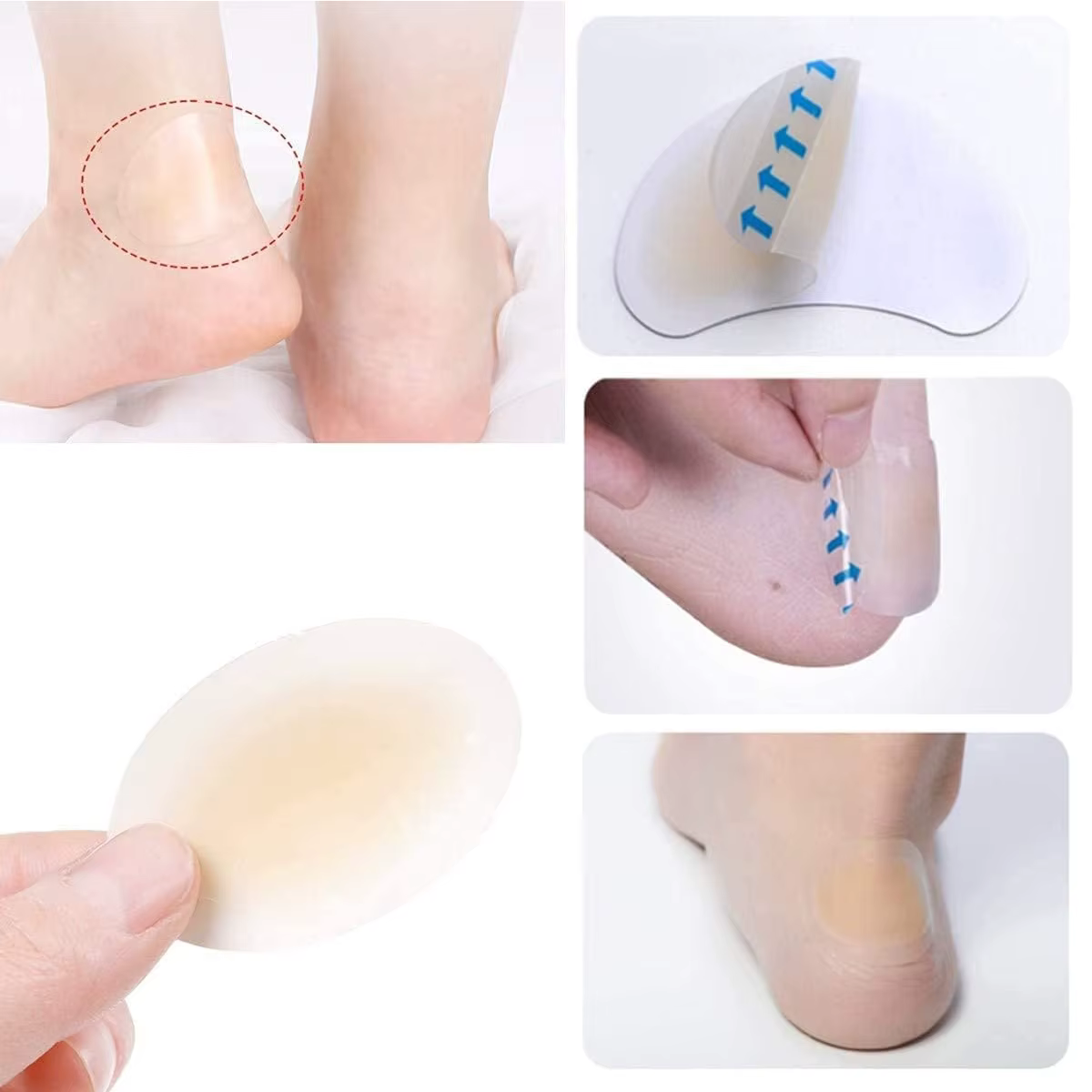 Plâtres pour blister, 15 pièces, Gel hydrocolloïde Invisible, Bandages pour blister, coussin pour talon, pied, orteils et protection de la peau
